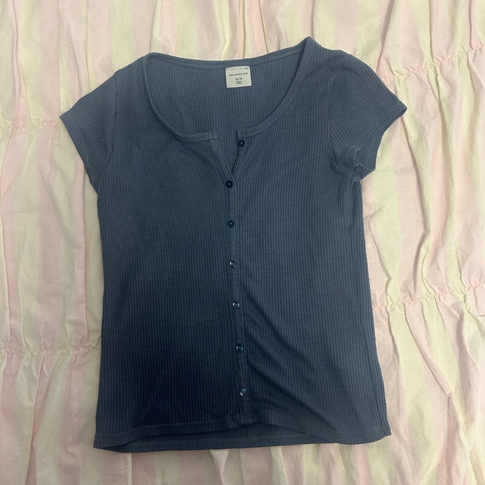 Abercrombie and Fitch Kids Blue Button-up Shirt